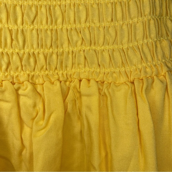 NWT Ascot & Hart Yellow Stretch And Flutter Skirt SMALL - Picture 3 of 7